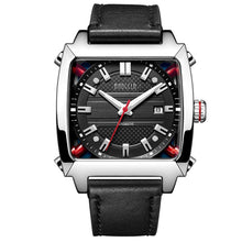 Load image into Gallery viewer, BAOGELA 6763G Square Dial Leather Strap Clock Calendar Mechanical Watch For Men