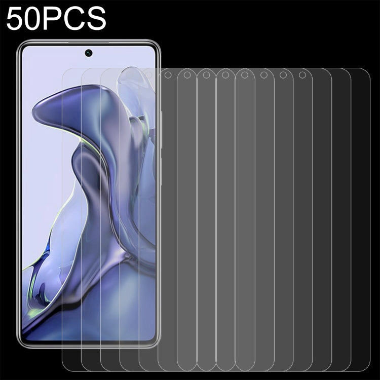 50 PCS 0.26mm 9H 2.5D Tempered Glass Film, For Xiaomi Mi 11 Lite 5G NE / Mi 11 Lite 5G (50 PCS), For Xiaomi Mi 11T / 11T Pro (50 PCS), For Samsung Galaxy M32 5G (50 PCS)