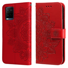 Load image into Gallery viewer, 7-petal Flowers Embossing Horizontal Flip Leather Phone Case with Holder &amp; Card Slots, For Motorola Edge 20, For vivo Y21 / Y21s / Y33s, For Nokia C20 / C10, For Samsung Galaxy A13 5G, For Xiaomi 11T / 11T Pro