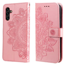Load image into Gallery viewer, 7-petal Flowers Embossing Horizontal Flip Leather Phone Case with Holder &amp; Card Slots, For Motorola Edge 20, For vivo Y21 / Y21s / Y33s, For Nokia C20 / C10, For Samsung Galaxy A13 5G, For Xiaomi 11T / 11T Pro