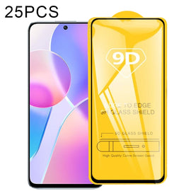 25 PCS 9D Full Glue Full Screen Tempered Glass Film, For Honor X30i (25 PCS), For OPPO Realme C25Y / C21Y (25 PCS), For Honor Play 5T Pro (25 PCS), For Honor X20 SE (25 PCS), For Honor 50 SE (25 PCS), For Xiaomi Redmi Note 11 China (25 PCS)            ...