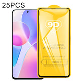 25 PCS 9D Full Glue Full Screen Tempered Glass Film, For Honor X30i (25 PCS), For OPPO Realme C25Y / C21Y (25 PCS), For Honor Play 5T Pro (25 PCS), For Honor X20 SE (25 PCS), For Honor 50 SE (25 PCS), For Xiaomi Redmi Note 11 China (25 PCS)            ...