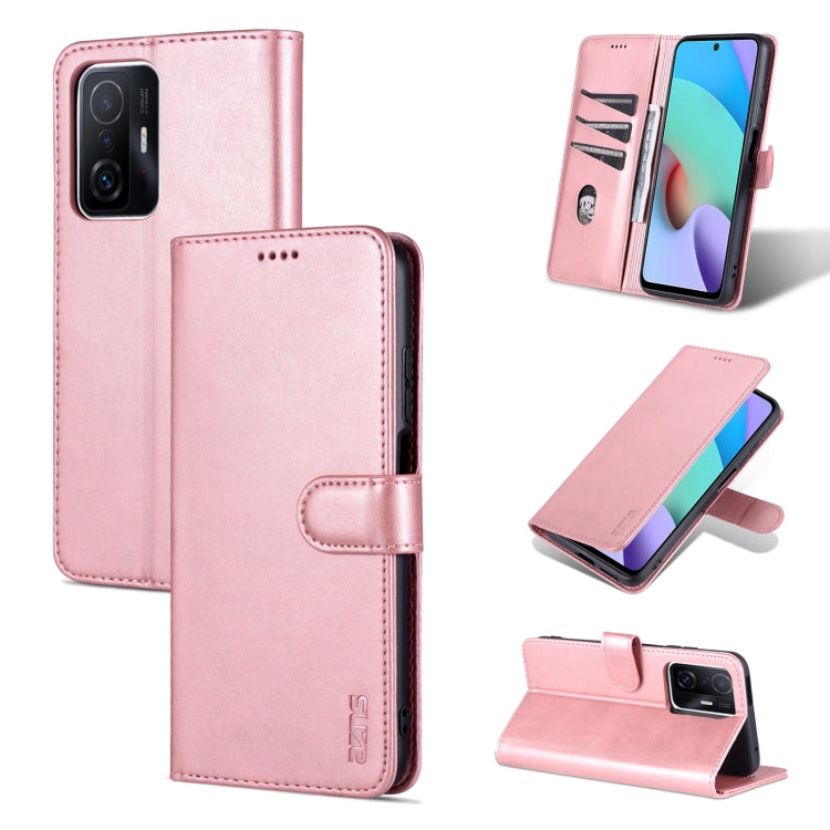 AZNS Skin Feel Calf Texture Horizontal Flip Phone Leather Case, For Xiaomi Mi 11T / 11T Pro
