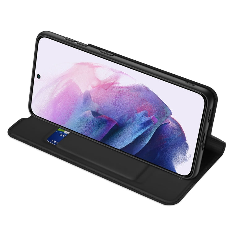 DUX DUCIS Skin Pro Series Horizontal Flip Leather Phone Case with Holder & Card Slots, For Samsung Galaxy S22 5G, For Samsung Galaxy S22+ 5G, For Samsung Galaxy S22 Ultra 5G