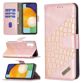 Matching Color Crocodile Texture Leather Phone Case with Holder & Card Slots & Wallet, For Samsung Galaxy A13 5G, For Samsung Galaxy S22 Ultra 5G, For Samsung Galaxy S22+ 5G, For Samsung Galaxy S22 5G