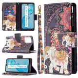 Colored Drawing Pattern Zipper Horizontal Flip Phone Leather Case with Holder & Card Slots & Wallet, For vivo Y21, For Samsung Galaxy A13 5G, For Samsung Galaxy S22 5G, For Samsung Galaxy S22+ 5G, For Samsung Galaxy S22 Ultra 5G