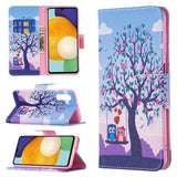 Colored Drawing Pattern Horizontal Flip Phone Leather Case with Holder & Card Slots & Wallet, For Samsung Galaxy A13 5G, For Samsung Galaxy S22 5G, For Samsung Galaxy S22+ 5G, For Samsung Galaxy S22 Ultra 5G