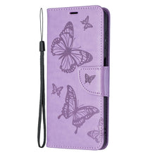 Load image into Gallery viewer, Embossing Two Butterflies Pattern Leather Phone Case with Holder &amp; Card Slot &amp; Wallet &amp; Lanyard, For Samsung Galaxy A13 5G, For Samsung Galaxy S22 Ultra 5G, For Samsung Galaxy S22+ 5G, For Samsung Galaxy S22 5G