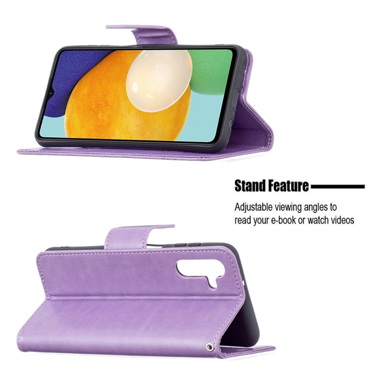 Embossing Two Butterflies Pattern Leather Phone Case with Holder & Card Slot & Wallet & Lanyard, For Samsung Galaxy A13 5G, For Samsung Galaxy S22 Ultra 5G, For Samsung Galaxy S22+ 5G, For Samsung Galaxy S22 5G