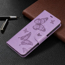 Load image into Gallery viewer, Embossing Two Butterflies Pattern Leather Phone Case with Holder &amp; Card Slot &amp; Wallet &amp; Lanyard, For Samsung Galaxy A13 5G, For Samsung Galaxy S22 Ultra 5G, For Samsung Galaxy S22+ 5G, For Samsung Galaxy S22 5G