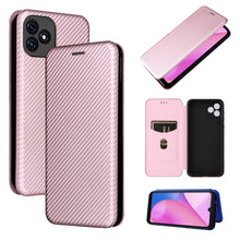 Load image into Gallery viewer, Carbon Fiber Texture Magnetic Horizontal Flip Leather Phone Case with Card Slot, For Blackview Oscal C20, For Samsung Galaxy A13 5G, For Motorola Moto E20 / E30 / E40