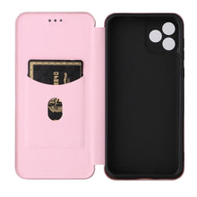 Load image into Gallery viewer, Carbon Fiber Texture Magnetic Horizontal Flip Leather Phone Case with Card Slot, For Blackview Oscal C20, For Samsung Galaxy A13 5G, For Motorola Moto E20 / E30 / E40