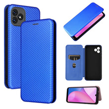 Load image into Gallery viewer, Carbon Fiber Texture Magnetic Horizontal Flip Leather Phone Case with Card Slot, For Blackview Oscal C20, For Samsung Galaxy A13 5G, For Motorola Moto E20 / E30 / E40