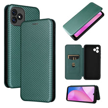 Load image into Gallery viewer, Carbon Fiber Texture Magnetic Horizontal Flip Leather Phone Case with Card Slot, For Blackview Oscal C20, For Samsung Galaxy A13 5G, For Motorola Moto E20 / E30 / E40