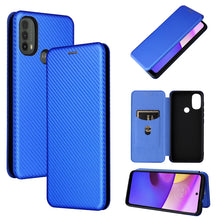 Load image into Gallery viewer, Carbon Fiber Texture Magnetic Horizontal Flip Leather Phone Case with Card Slot, For Blackview Oscal C20, For Samsung Galaxy A13 5G, For Motorola Moto E20 / E30 / E40
