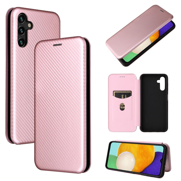 Carbon Fiber Texture Magnetic Horizontal Flip Leather Phone Case with Card Slot, For Blackview Oscal C20, For Samsung Galaxy A13 5G, For Motorola Moto E20 / E30 / E40