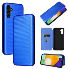 Load image into Gallery viewer, Carbon Fiber Texture Magnetic Horizontal Flip Leather Phone Case with Card Slot, For Blackview Oscal C20, For Samsung Galaxy A13 5G, For Motorola Moto E20 / E30 / E40