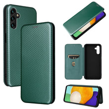 Load image into Gallery viewer, Carbon Fiber Texture Magnetic Horizontal Flip Leather Phone Case with Card Slot, For Blackview Oscal C20, For Samsung Galaxy A13 5G, For Motorola Moto E20 / E30 / E40
