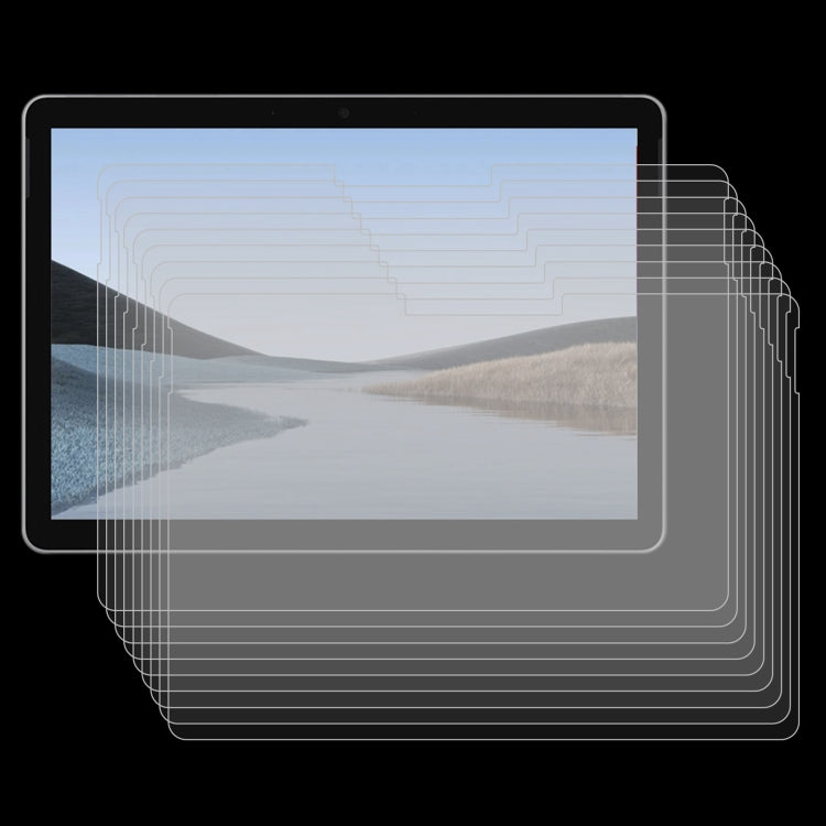 For Microsoft Surface Go 4 / 3 / 2 / 1 25 PCS 9H 2.5D Explosion-proof Tempered Tablet Glass Film