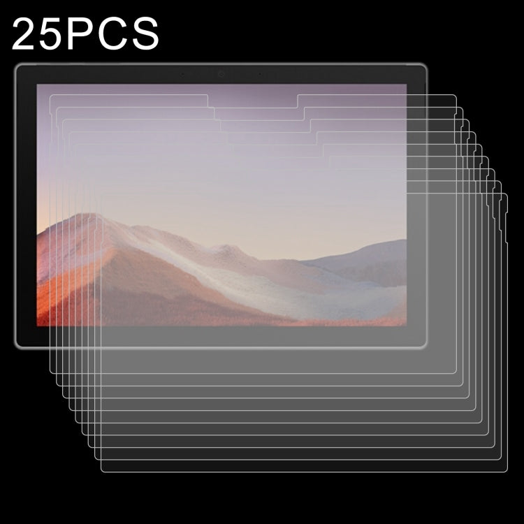 For Microsoft Surface Go 4 / 3 / 2 / 1 25 PCS 9H 2.5D Explosion-proof Tempered Tablet Glass Film
