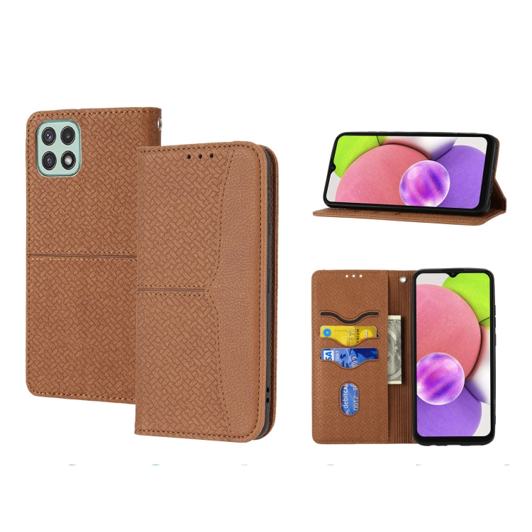 Woven Texture Stitching Magnetic Horizontal Flip PU Leather Phone Case, For Samsung Galaxy A03 International Version, For Xiaomi Redmi Note 11, For Samsung Galaxy A03 EU Version, For Xiaomi Redmi Note 11 Pro