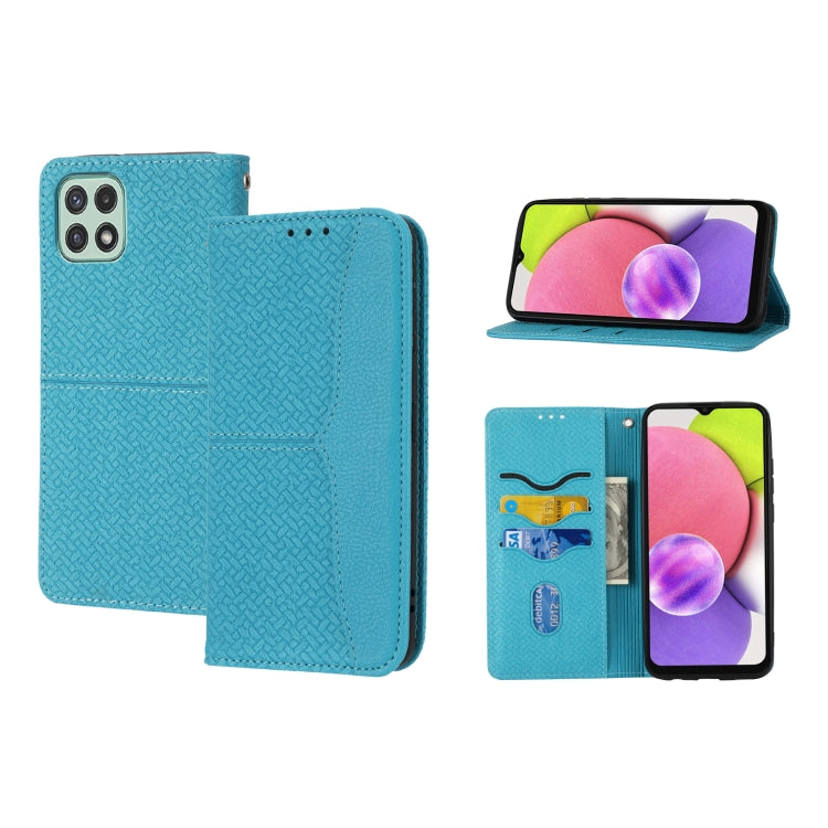 Woven Texture Stitching Magnetic Horizontal Flip PU Leather Phone Case, For Samsung Galaxy A03 International Version, For Xiaomi Redmi Note 11, For Samsung Galaxy A03 EU Version, For Xiaomi Redmi Note 11 Pro