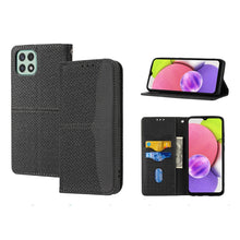 Load image into Gallery viewer, Woven Texture Stitching Magnetic Horizontal Flip PU Leather Phone Case, For Samsung Galaxy A03 International Version, For Xiaomi Redmi Note 11, For Samsung Galaxy A03 EU Version, For Xiaomi Redmi Note 11 Pro