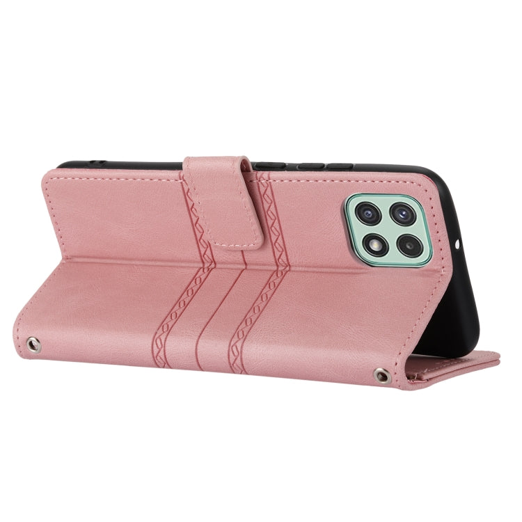 Embossed Striped Magnetic Buckle Horizontal Flip Phone Leather Case, For Samsung Galaxy A03 International Version, For Xiaomi Redmi Note 11, For Samsung Galaxy A03 EU Version, For Xiaomi Redmi Note 11 Pro, For Samaung Galaxy S22 Ultra 5G