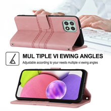 Load image into Gallery viewer, Embossed Striped Magnetic Buckle Horizontal Flip Phone Leather Case, For Samsung Galaxy A03 International Version, For Xiaomi Redmi Note 11, For Samsung Galaxy A03 EU Version, For Xiaomi Redmi Note 11 Pro, For Samaung Galaxy S22 Ultra 5G