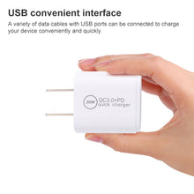 Load image into Gallery viewer, 20WACB 20W QC3.0 + PD Quick Charger, AU Plug, EU Plug, US Plug