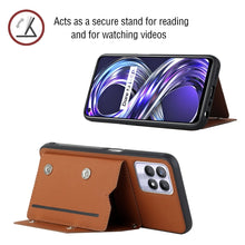 Load image into Gallery viewer, Skin Feel PU + TPU + PC Back Cover Shockproof Phone Case with Card Slots &amp; Holder &amp; Photo Frame, For OPPO Realme 8i, For Samsung Galaxy A13 5G, For Samsung Galaxy M52 5G, For Xiaomi Mi 11T / Mi 11 Pro