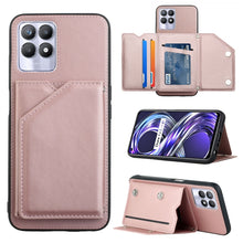 Load image into Gallery viewer, Skin Feel PU + TPU + PC Back Cover Shockproof Phone Case with Card Slots &amp; Holder &amp; Photo Frame, For OPPO Realme 8i, For Samsung Galaxy A13 5G, For Samsung Galaxy M52 5G, For Xiaomi Mi 11T / Mi 11 Pro