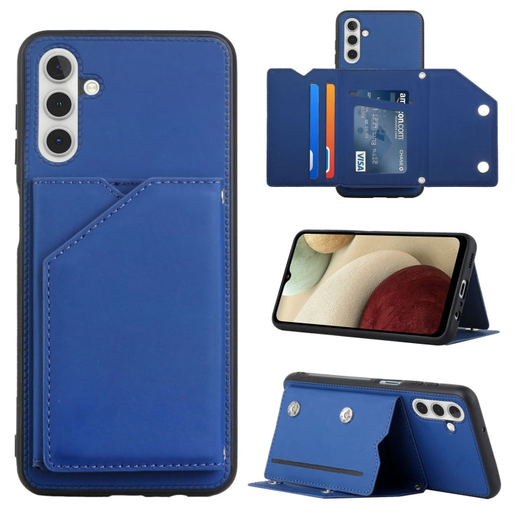 Skin Feel PU + TPU + PC Back Cover Shockproof Phone Case with Card Slots & Holder & Photo Frame, For OPPO Realme 8i, For Samsung Galaxy A13 5G, For Samsung Galaxy M52 5G, For Xiaomi Mi 11T / Mi 11 Pro