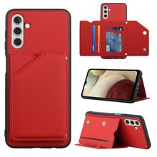 Load image into Gallery viewer, Skin Feel PU + TPU + PC Back Cover Shockproof Phone Case with Card Slots &amp; Holder &amp; Photo Frame, For OPPO Realme 8i, For Samsung Galaxy A13 5G, For Samsung Galaxy M52 5G, For Xiaomi Mi 11T / Mi 11 Pro