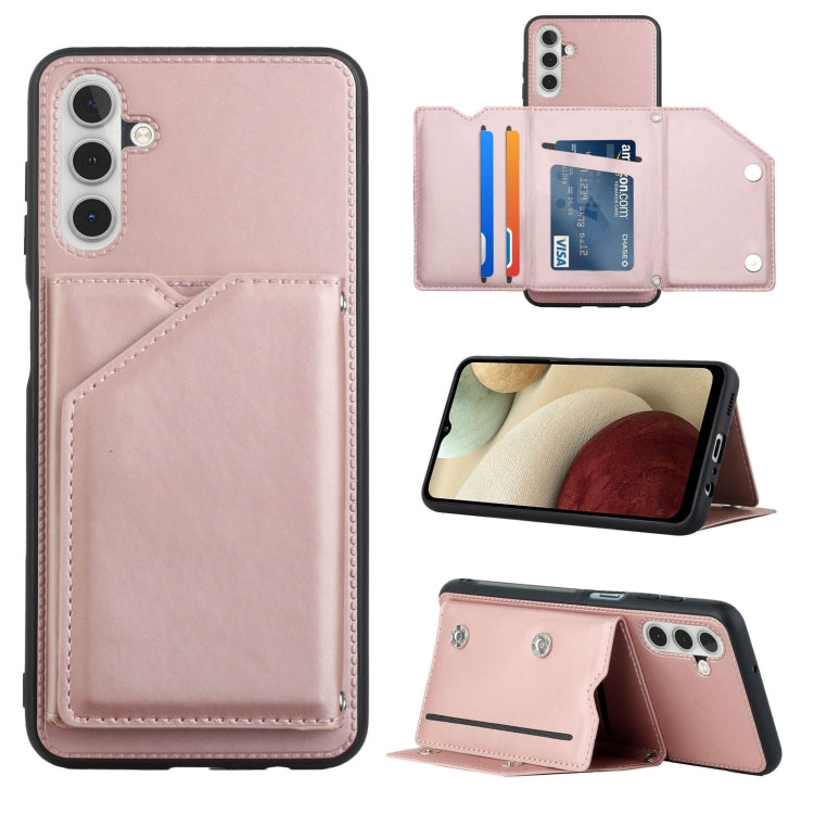 Skin Feel PU + TPU + PC Back Cover Shockproof Phone Case with Card Slots & Holder & Photo Frame, For OPPO Realme 8i, For Samsung Galaxy A13 5G, For Samsung Galaxy M52 5G, For Xiaomi Mi 11T / Mi 11 Pro