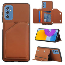 Load image into Gallery viewer, Skin Feel PU + TPU + PC Back Cover Shockproof Phone Case with Card Slots &amp; Holder &amp; Photo Frame, For OPPO Realme 8i, For Samsung Galaxy A13 5G, For Samsung Galaxy M52 5G, For Xiaomi Mi 11T / Mi 11 Pro