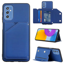 Load image into Gallery viewer, Skin Feel PU + TPU + PC Back Cover Shockproof Phone Case with Card Slots &amp; Holder &amp; Photo Frame, For OPPO Realme 8i, For Samsung Galaxy A13 5G, For Samsung Galaxy M52 5G, For Xiaomi Mi 11T / Mi 11 Pro