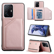 Load image into Gallery viewer, Skin Feel PU + TPU + PC Back Cover Shockproof Phone Case with Card Slots &amp; Holder &amp; Photo Frame, For OPPO Realme 8i, For Samsung Galaxy A13 5G, For Samsung Galaxy M52 5G, For Xiaomi Mi 11T / Mi 11 Pro