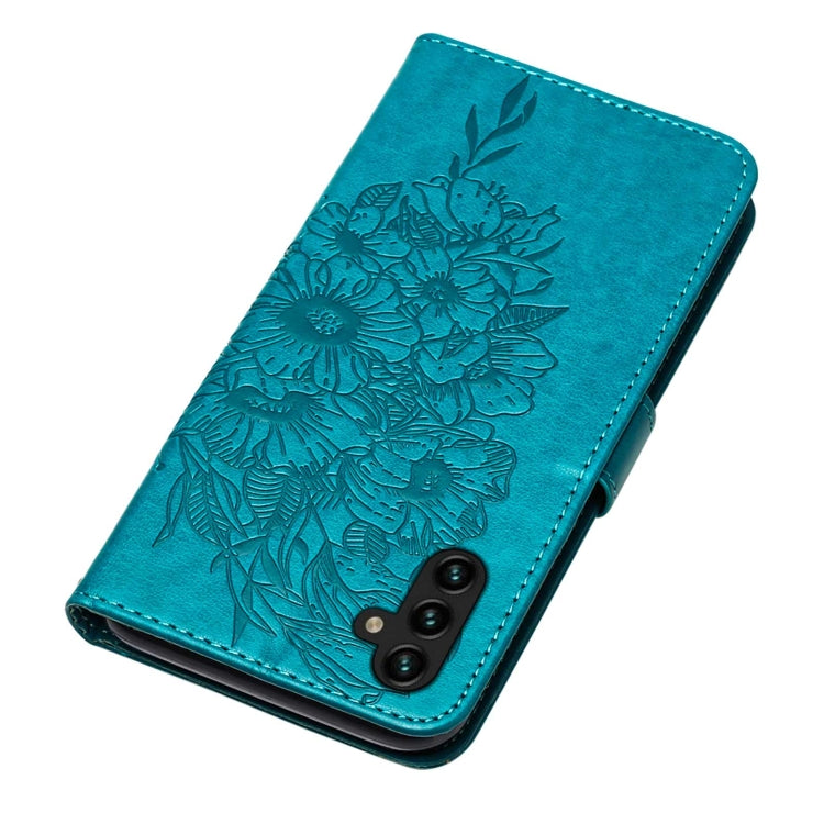 Embossed Butterfly Leather Phone Case with Holder & Card Slot & Wallet & Lanyard, For Samsung Galaxy A13 5G, For Samsung Galaxy F52 5G, For Samsung Galaxy S22 5G, For Samsung Galaxy S22+ 5G, For Samsung Galaxy S22 Ultra 5G                              ...