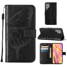 Load image into Gallery viewer, Embossed Butterfly Leather Phone Case with Holder &amp; Card Slot &amp; Wallet &amp; Lanyard, For Samsung Galaxy A13 5G, For Samsung Galaxy F52 5G, For Samsung Galaxy S22 5G, For Samsung Galaxy S22+ 5G, For Samsung Galaxy S22 Ultra 5G                              ...
