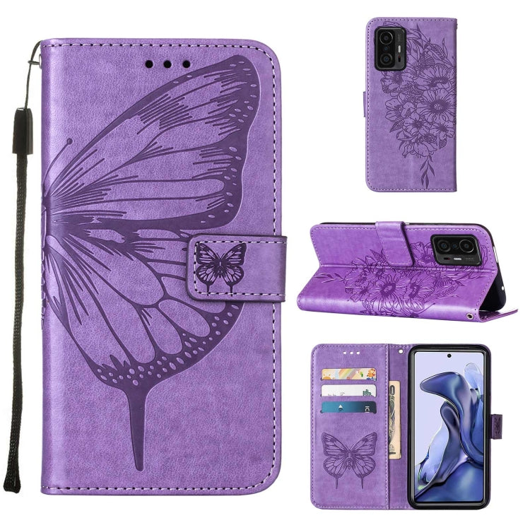 Embossed Butterfly Leather Phone Case with Holder & Card Slot & Wallet & Lanyard, For Samsung Galaxy A13 5G, For Samsung Galaxy F52 5G, For Samsung Galaxy S22 5G, For Samsung Galaxy S22+ 5G, For Samsung Galaxy S22 Ultra 5G                              ...