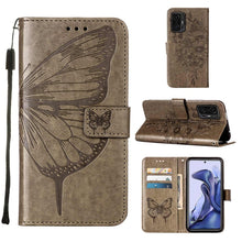 Load image into Gallery viewer, Embossed Butterfly Leather Phone Case with Holder &amp; Card Slot &amp; Wallet &amp; Lanyard, For Samsung Galaxy A13 5G, For Samsung Galaxy F52 5G, For Samsung Galaxy S22 5G, For Samsung Galaxy S22+ 5G, For Samsung Galaxy S22 Ultra 5G                              ...