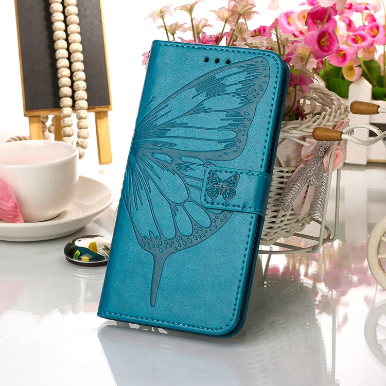 Embossed Butterfly Leather Phone Case with Holder & Card Slot & Wallet & Lanyard, For Xiaomi Mi 10 5G / 10 Pro 5G