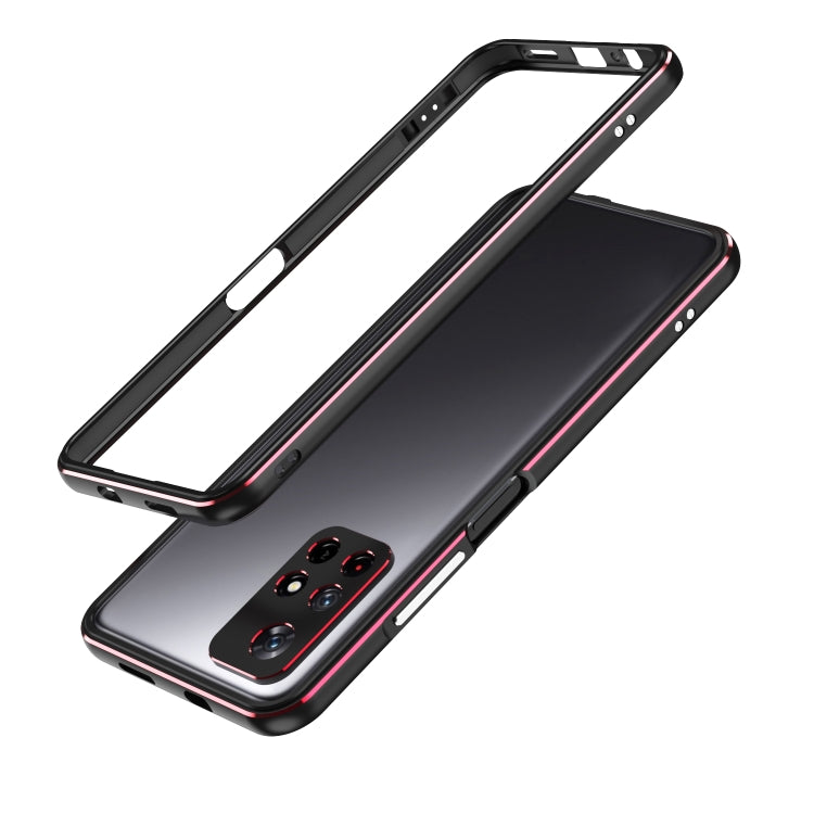 Aurora Series Lens Protector + Metal Frame Phone Case, For Xiaomi Redmi Note 11