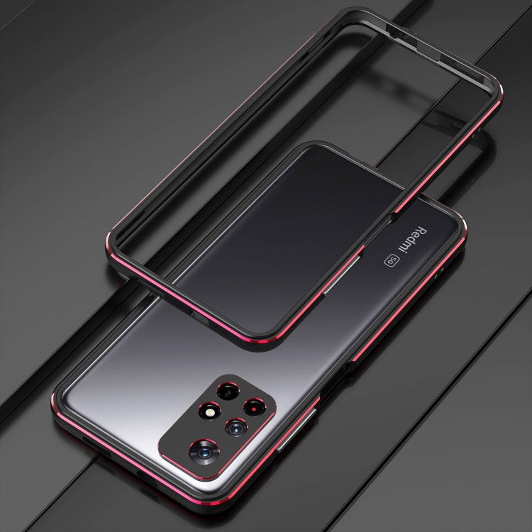 Aurora Series Lens Protector + Metal Frame Phone Case, For Xiaomi Redmi Note 11