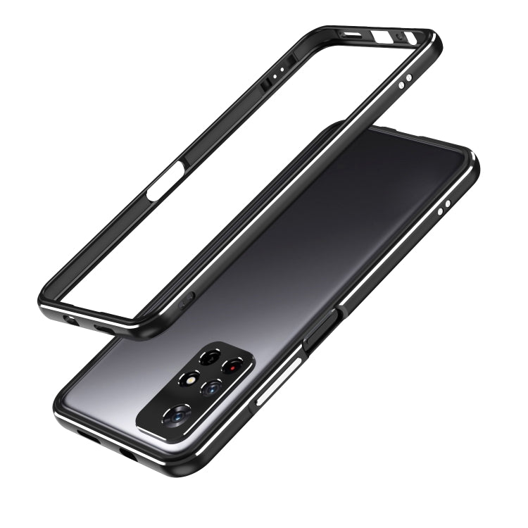 Aurora Series Lens Protector + Metal Frame Phone Case, For Xiaomi Redmi Note 11
