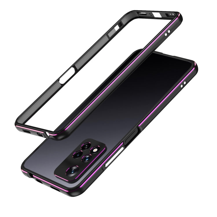 Aurora Series Lens Protector + Metal Frame Phone Case, For Xiaomi Redmi Note 11 Pro/11 Pro+