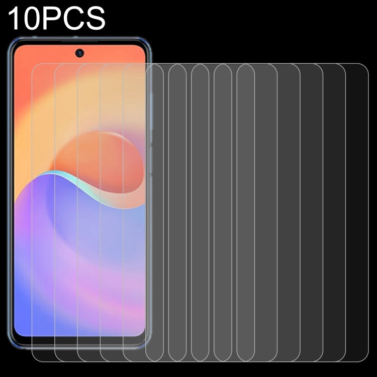 10 PCS 0.26mm 9H 2.5D Tempered Glass Film, For BLU G91 Pro (10 PCS), For ZTE nubia Z30 Pro (10 PCS), For NZONE S7 Pro+ 5G (10 PCS), For ZTE Axon 30 5G (10 PCS), For ZTE Axon 30 Pro 5G (10 PCS), For Tecno Camon 17P (10 PCS), For ZTE Blade 11 Prime (10 P...
