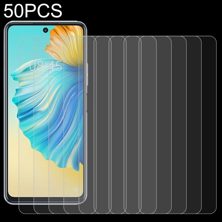 50 PCS 0.26mm 9H 2.5D Tempered Glass Film, For NZONE S7 Pro+ 5G (50 PCS), For BLU G91 Pro (50 PCS), For ZTE nubia Z30 Pro (50 PCS), For ZTE Axon 30 5G (50 PCS), For ZTE Axon 30 Pro 5G (50 PCS), For ZTE Blade 11 Prime (50 PCS), For Tecno Camon 17P (50 P...
