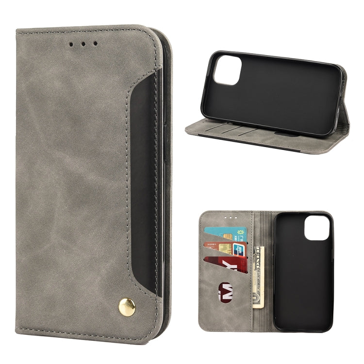 Skin Feel Splicing Leather Phone Case, For iPhone 13 Pro Max, For iPhone 13 Pro, For iPhone 13, For iPhone 13 mini, For iPhone 12 Pro Max, For iPhone 12 Pro, For iPhone 12, For iPhone 12 mini